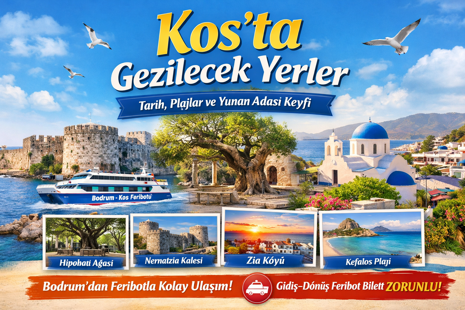 Kos’ta Gezilecek Yerler